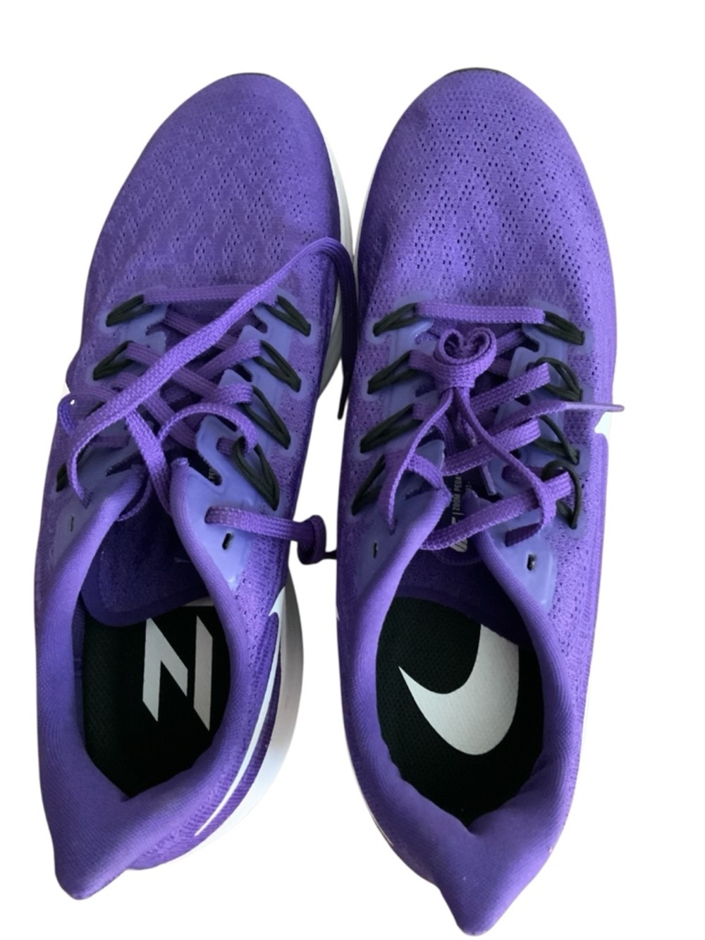 Nike Air Zoom Pegasus 36 Purple White Mesh Low Top Running Sneakers SZ 12 - Picture 3 of 7